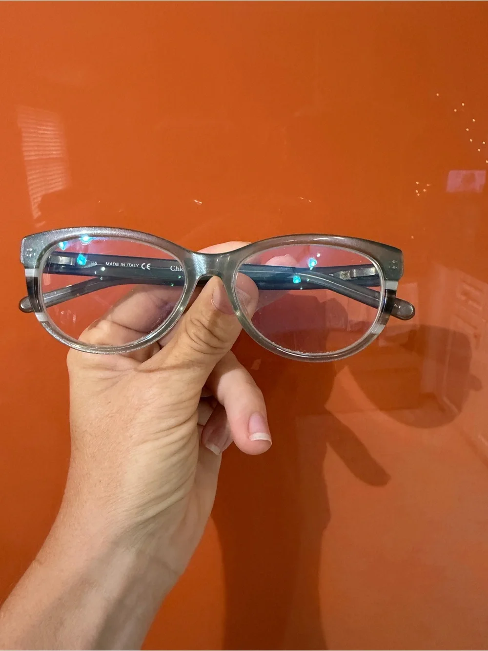 Chloe Gray Blue Eyeglasses